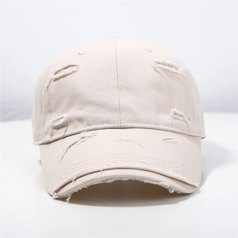 Damen Distressed Klassische Baseballkappe Skanto