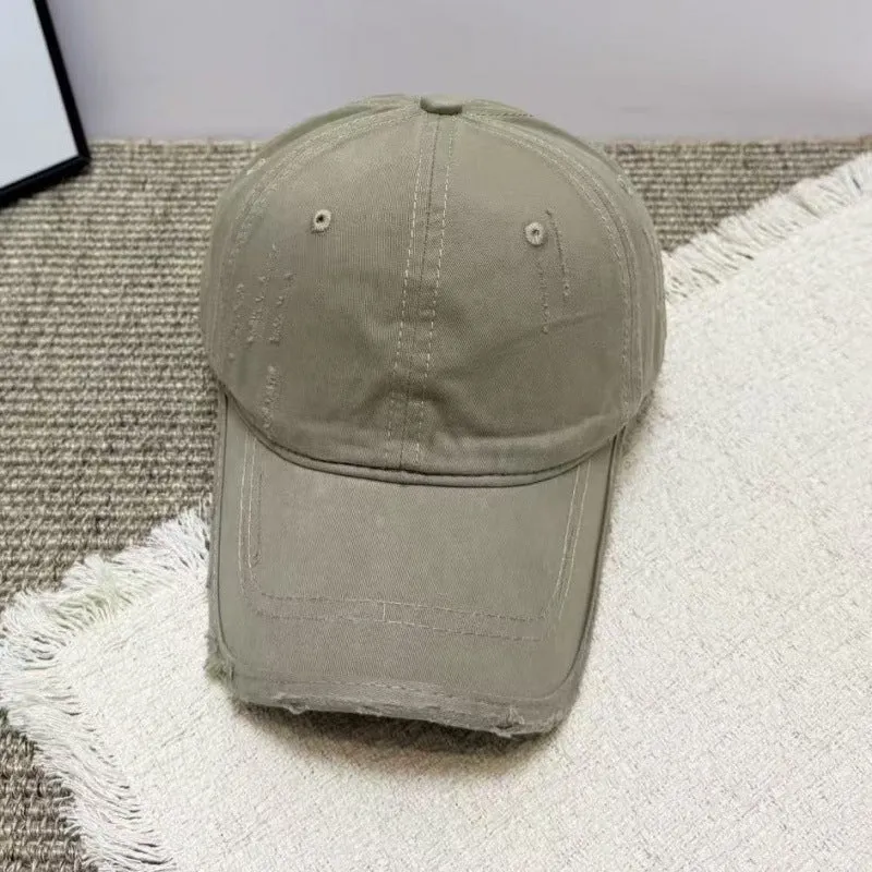 Damen Distressed Lässige Twill Baseballkappe Skanto