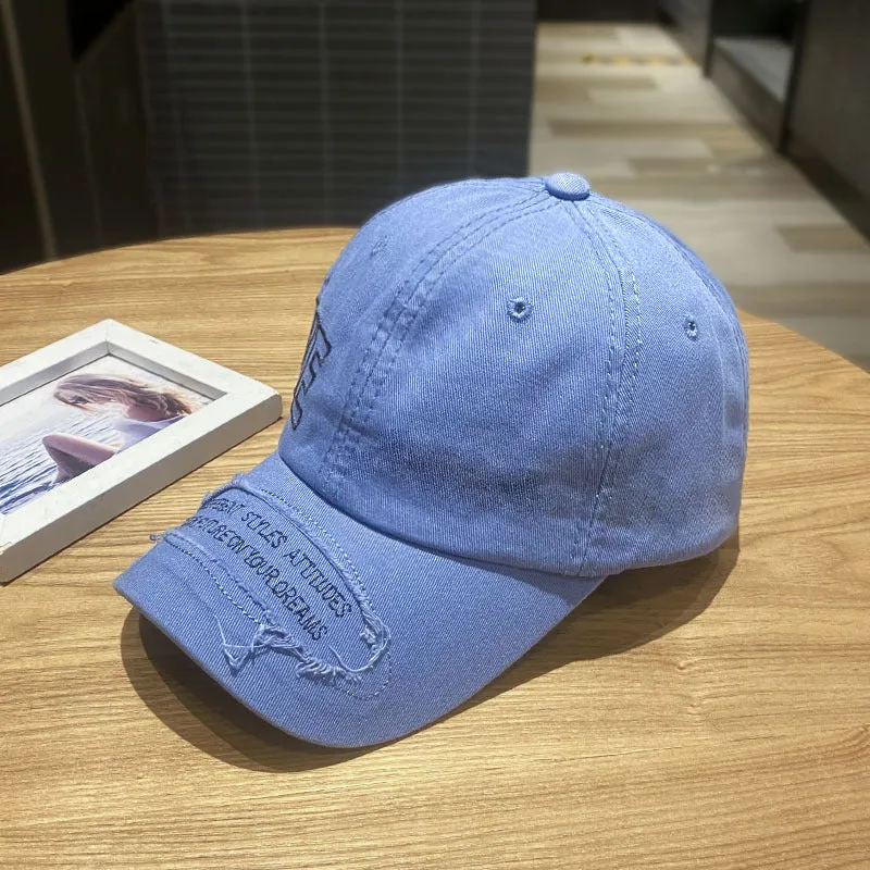 Damen Distressed Lässige Jeans Kappe Skanto