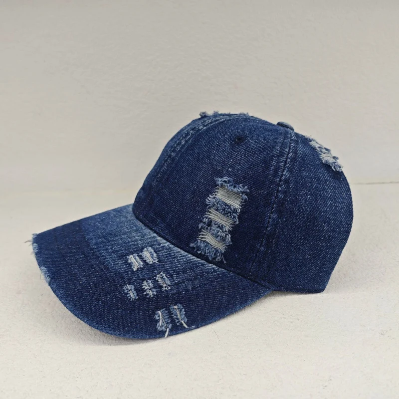 Damen Distressed Lässige Jeans Baseballkappe Skanto