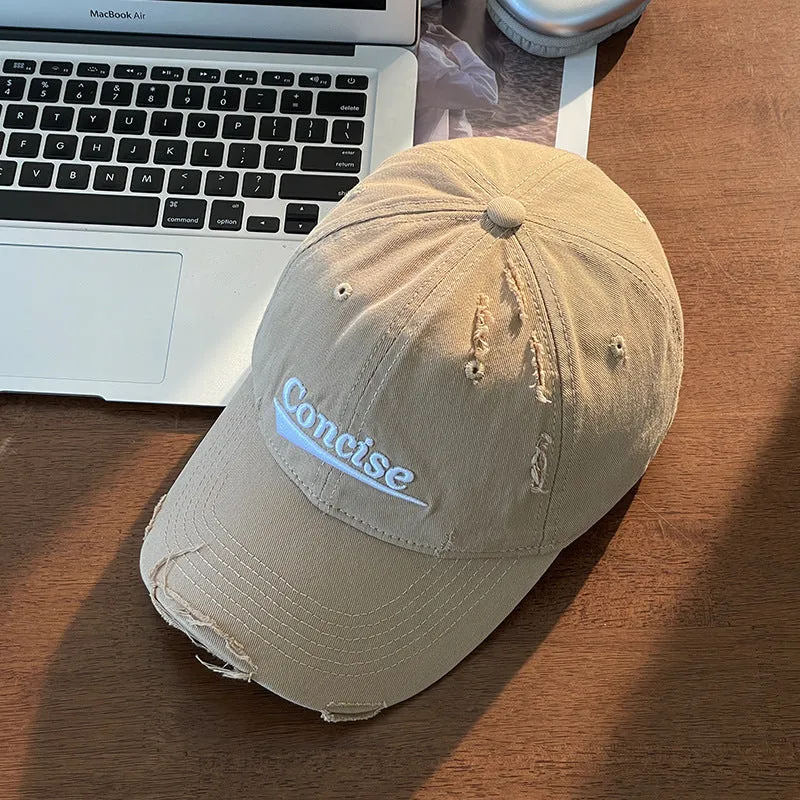 Damen Distressed Lässige Baumwollkappe Skanto
