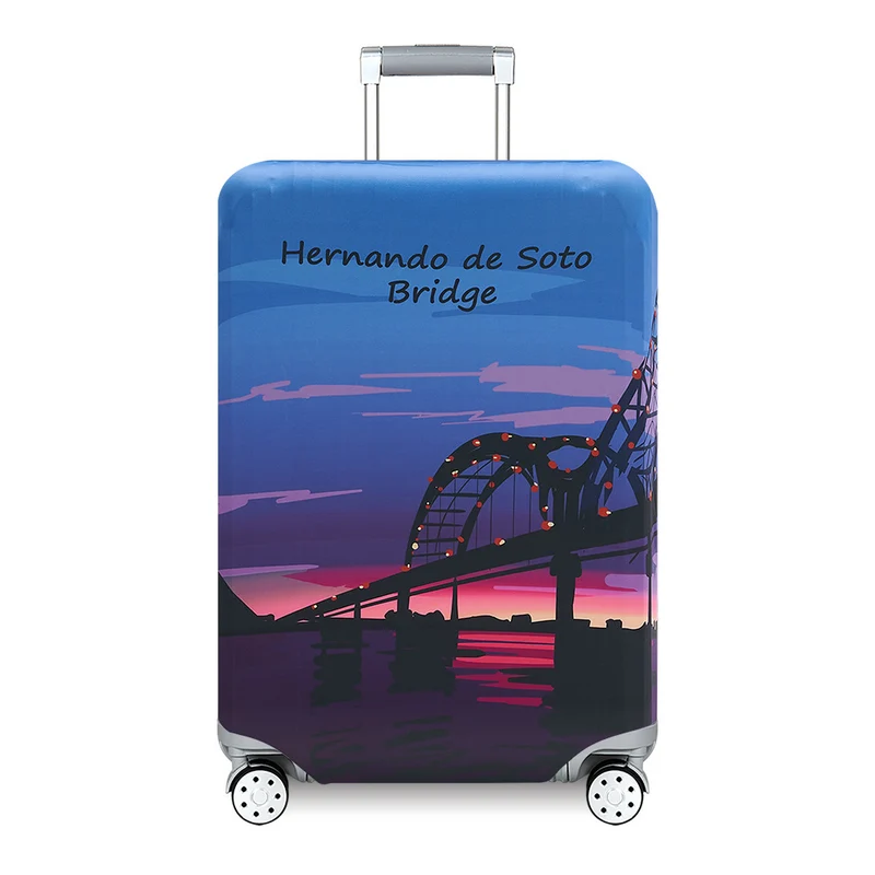 Unisex Skanto Kinder-Hartschalenkofferhülle mit lustigem Weltraum-Design aus elastischem Polyester-Spandex Skanto