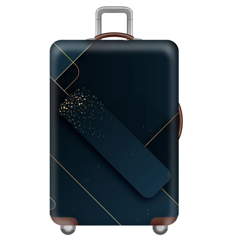 Unisex großer Hartschalenkoffer mit robustem Trolleygriff und elastischem Design-Schutzüberzug im Superhelden-Design Skanto