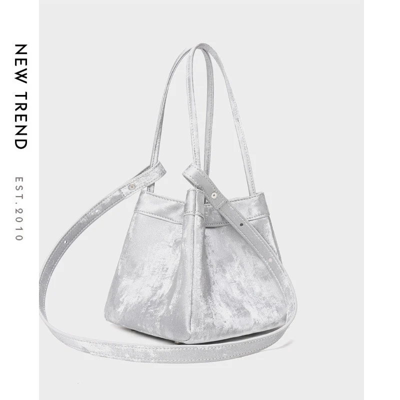 Samt Drawstring Eimer Tasche mit verstellbarem Riemen