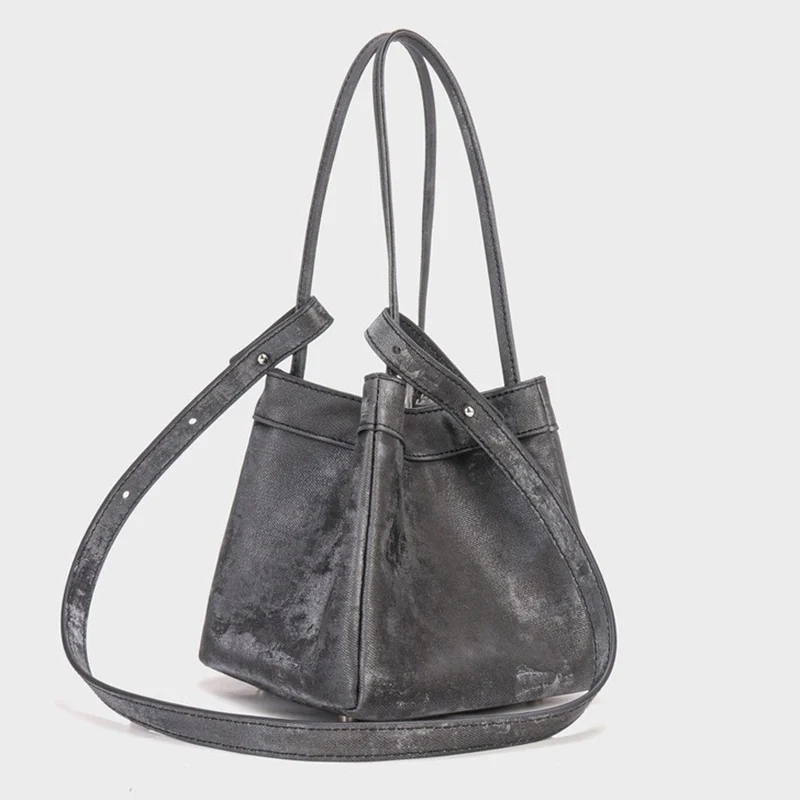 Samt Drawstring Eimer Tasche mit verstellbarem Riemen