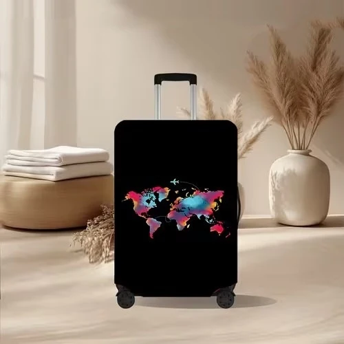 Unisex nicht-elastische Kofferhülle mit vulkanischem Lavamarmor-Design, elastischer Schutzhülle für Trolley Skanto