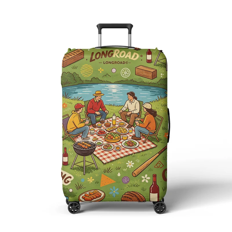 Damen Kofferhülle mit Strandmotiv Skanto