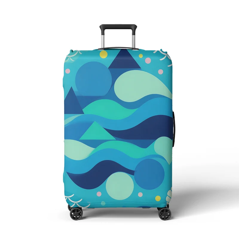 Damen Kofferhülle mit modernem Grafikdesign Skanto