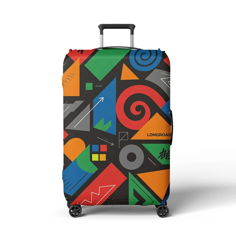 Damen Kofferhülle mit modernem Grafikdesign Skanto