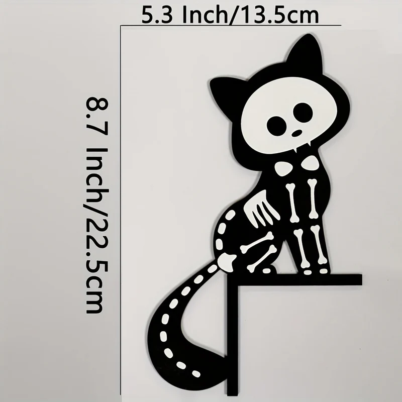 Filigranes Halloween-Regalhänger-Set mit Motiv-Silhouetten für Wand- und Regalvorsprünge