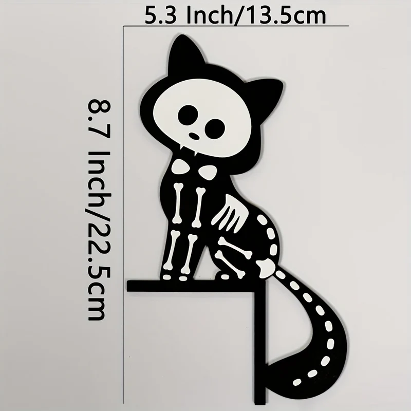 Filigranes Halloween-Regalhänger-Set mit Motiv-Silhouetten für Wand- und Regalvorsprünge