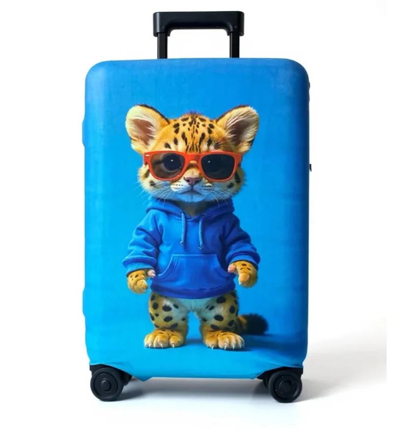 Unisexer nicht-dehnbarer Kofferbezug mit künstlerischem Marmordruck, stoßdämpfender Passform und reißfestem elastischem Material Skanto