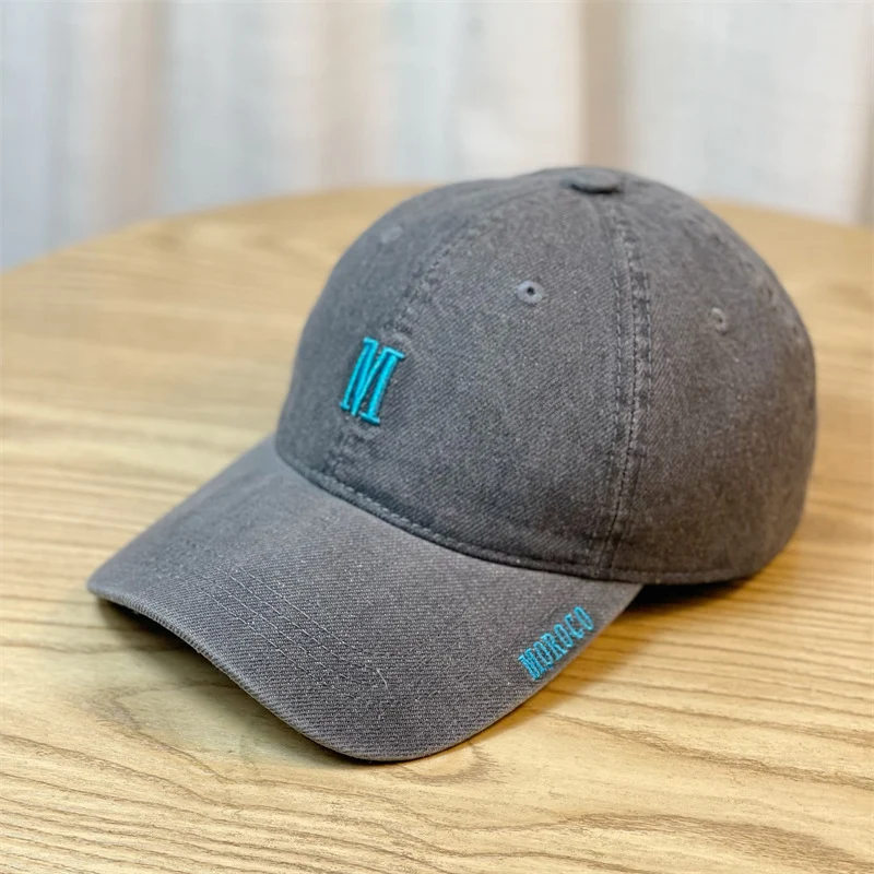 Herren Bestickte Jeans-Baseballkappe Skanto