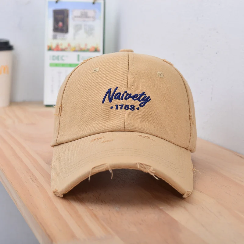 Herren Vintage Baumwoll-Baseballkappe im Used-Look Skanto