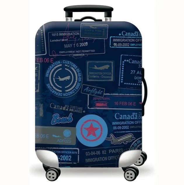 Unisexer dehnbarer Kofferbezug mit niedlichem Alpaka-Motiv, elastische Schutzhülle für Hartschalen- und Stoffkoffer Skanto