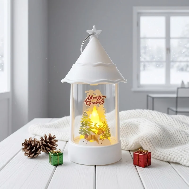 Weihnachtslaterne mit LED-Beleuchtung
