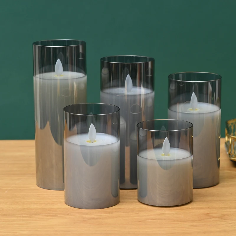 LED Stumpenkerzen mit Realistischer Flamme