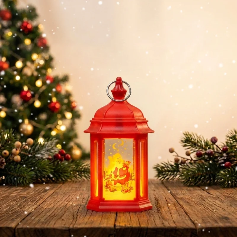 Stimmungsvolle LED Weihnachtslaterne