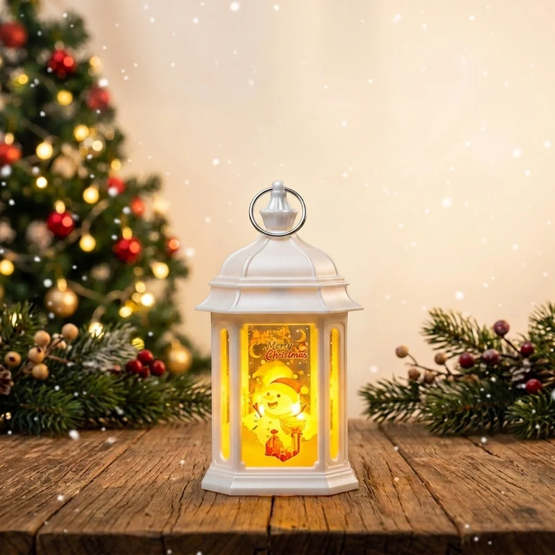 Stimmungsvolle LED Weihnachtslaterne