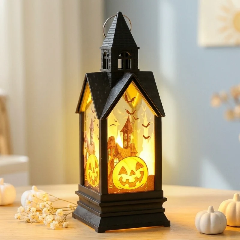 Kürbisförmige Halloween-Laterne