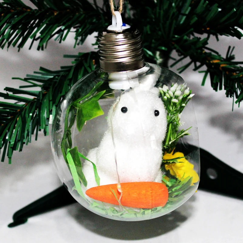 Festliche Weihnachtsdekoration mit Hasenfigur Brehn