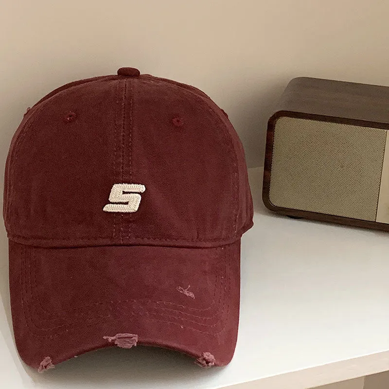 Herren Distressed Baumwoll-Baseballkappe verstellbar Skanto