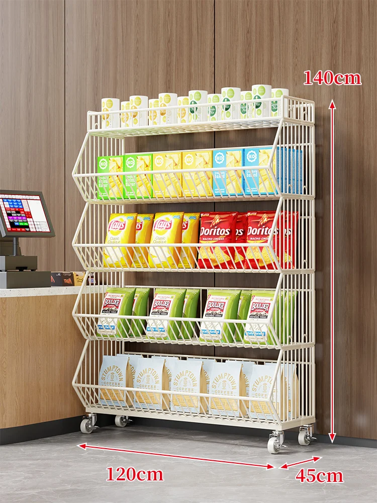 Drei-Stufiger Mobiler Drahtkorb-Organizer-Wagen