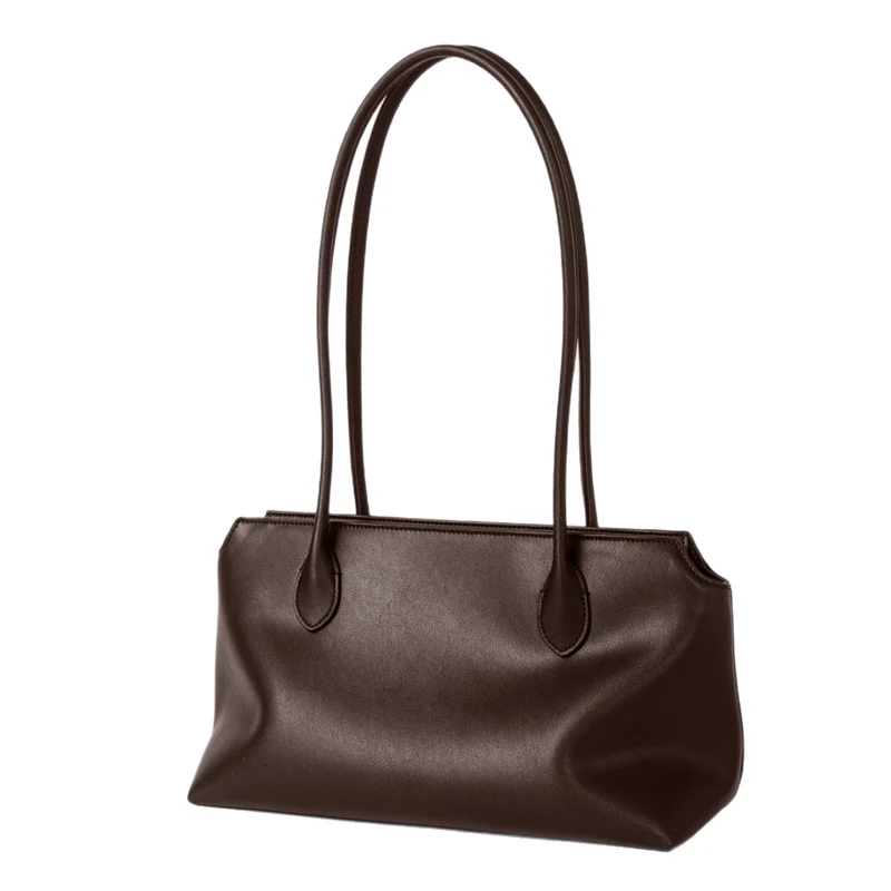 Langgriff strukturierte rechteckige Schulter Tote Bag