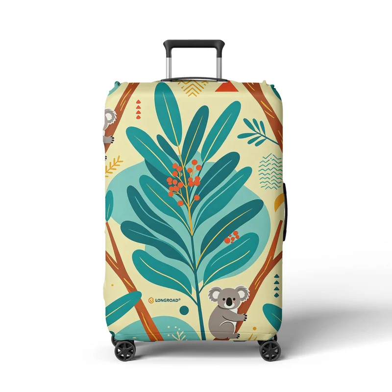 Damen Kofferhülle mit farbenfrohem Korallendesign Skanto