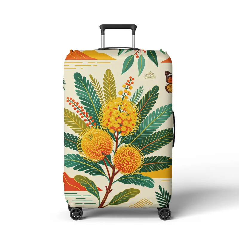Damen Kofferhülle mit farbenfrohem Korallendesign Skanto