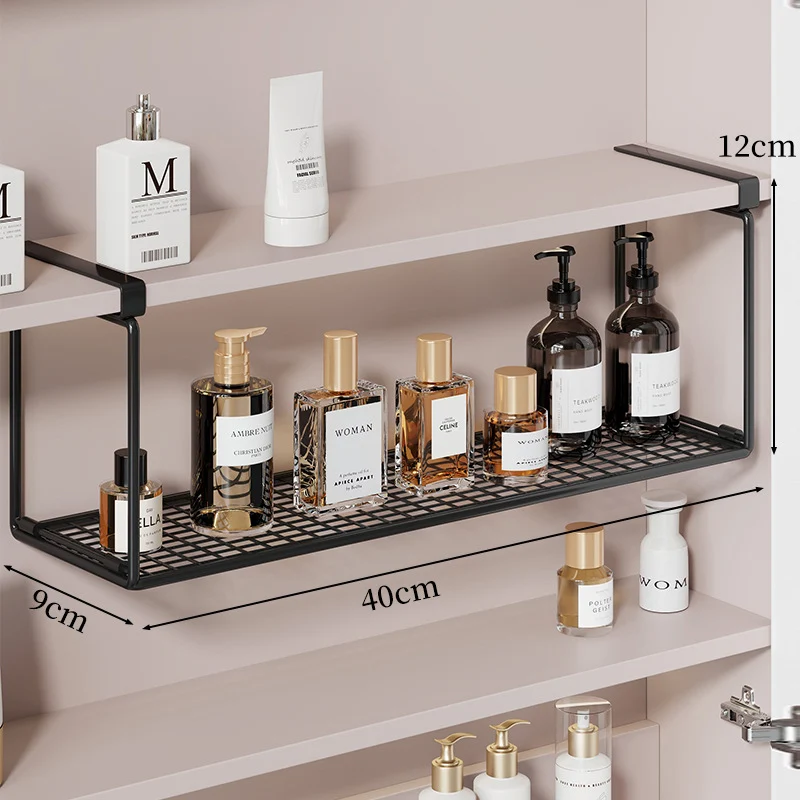 Slim Unterregal Belüftetes Metallgitter Lagertray für Schrank und Kleiderschrank