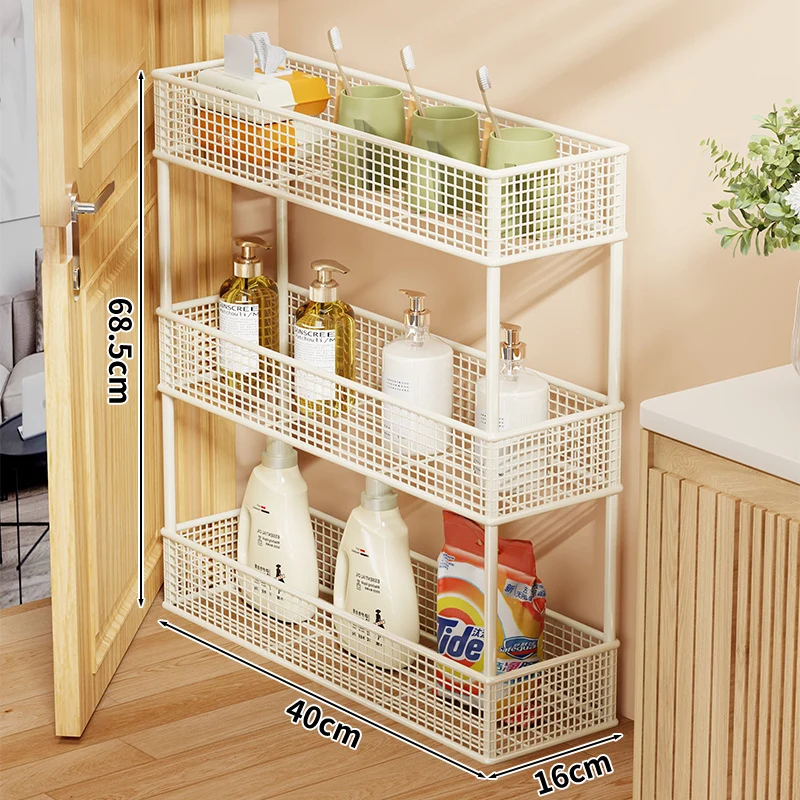 Slim Tür-Three-Tier Drahtgitter Aufbewahrungsorganisator