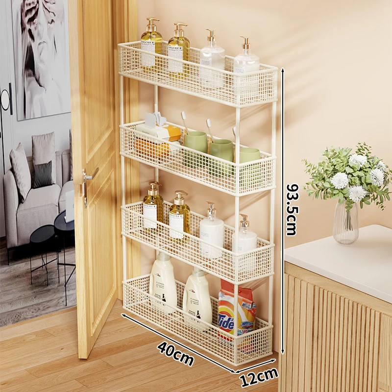 Slim Narrow Pull-Out Mesh Storage Organizer für Schrank und Türspalt