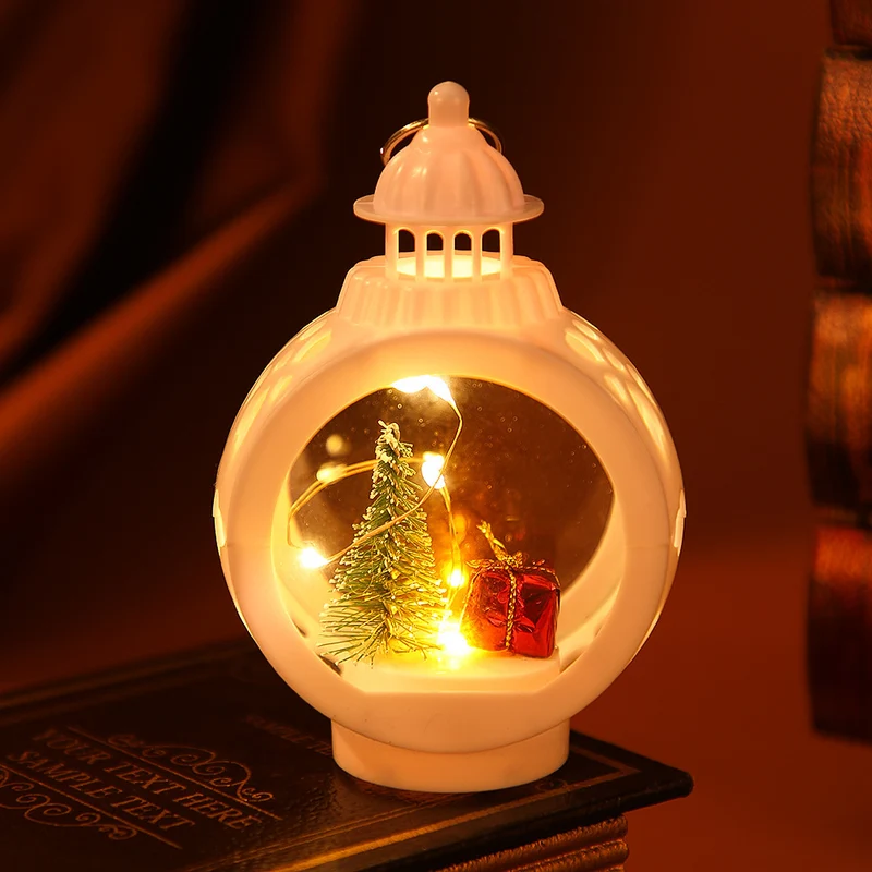 Dekorative Weihnachtslaterne mit LED Beleuchtung