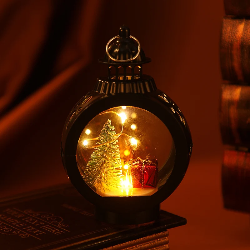 Dekorative Weihnachtslaterne mit LED Beleuchtung