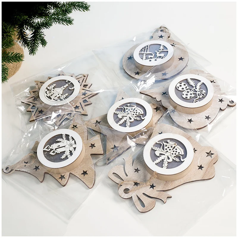 Dekorative Holz-Weihnachts ornament Brehn