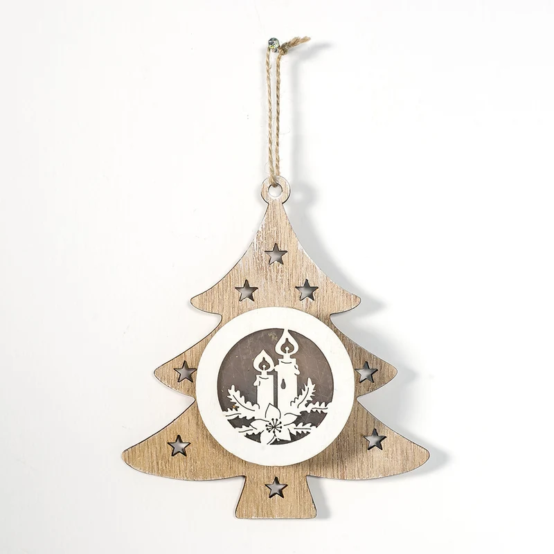 Dekorative Holz-Weihnachts ornament Brehn