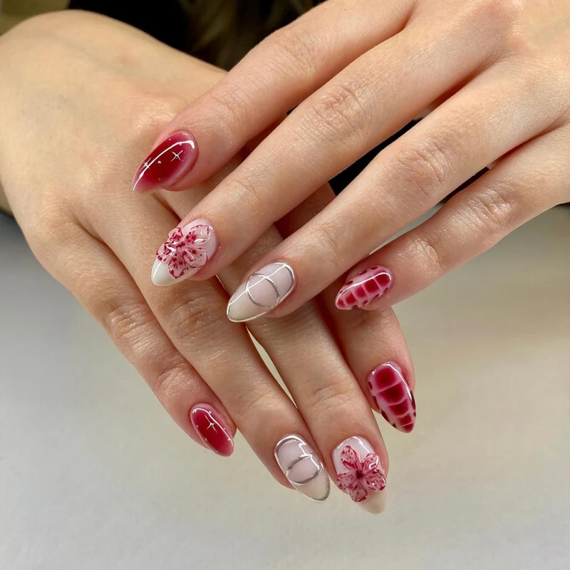 Künstlerisches Stiletto-Nagelkunst-Set Brehn