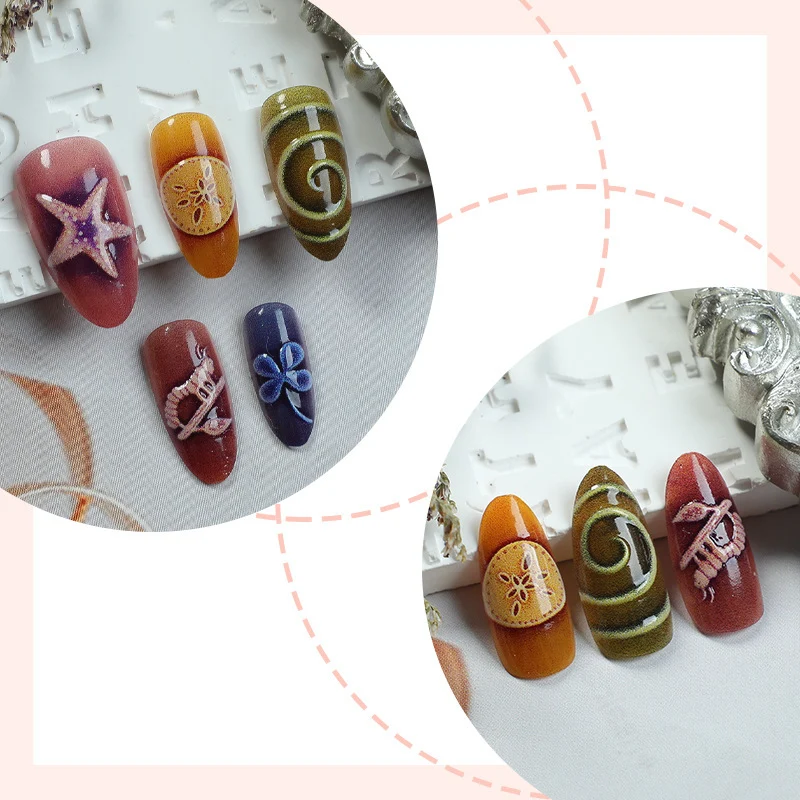 Künstlerisches Skulptiertes Nagelkunstset Brehn