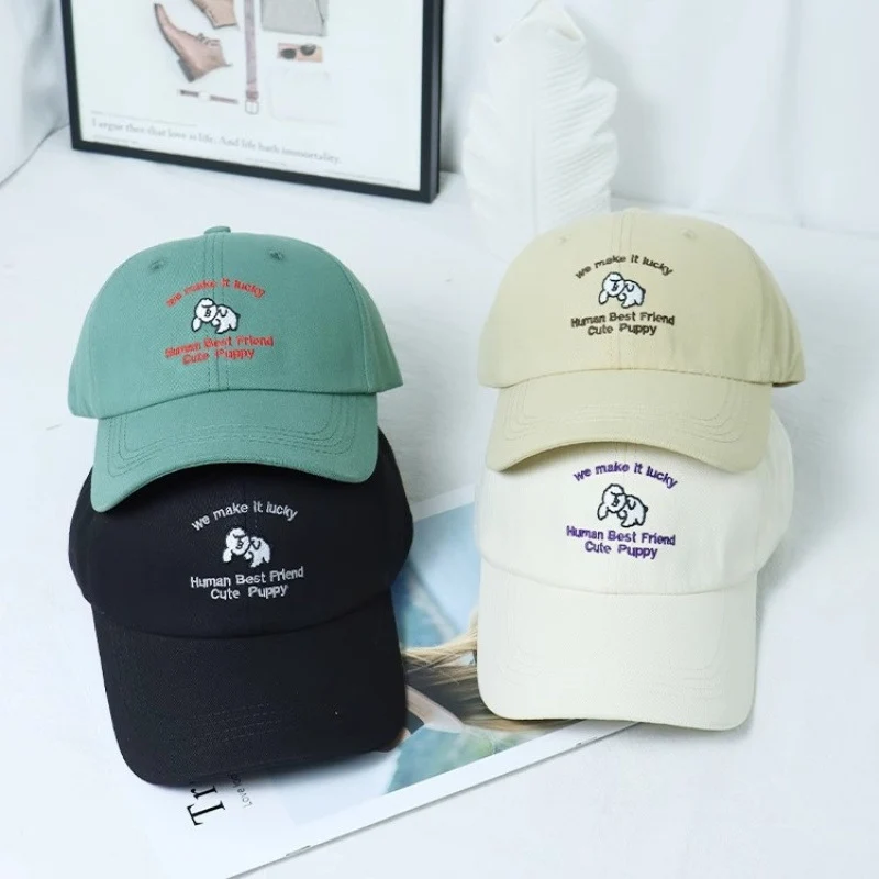 Damen-Baseballkappe mit Welpenmotiv und Stickerei Skanto