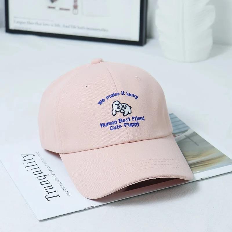 Damen-Baseballkappe mit Welpenmotiv und Stickerei Skanto