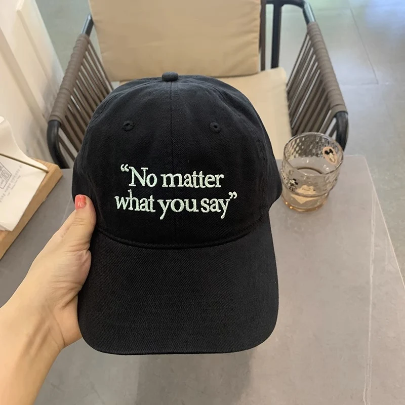 Bestickte Motivationsspruch-Baseballkappe für Damen Skanto