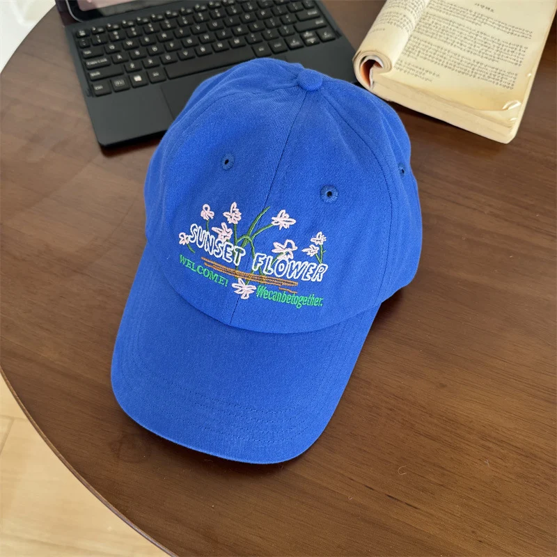 Bestickte Blumen-Baseballkappe für Damen Skanto