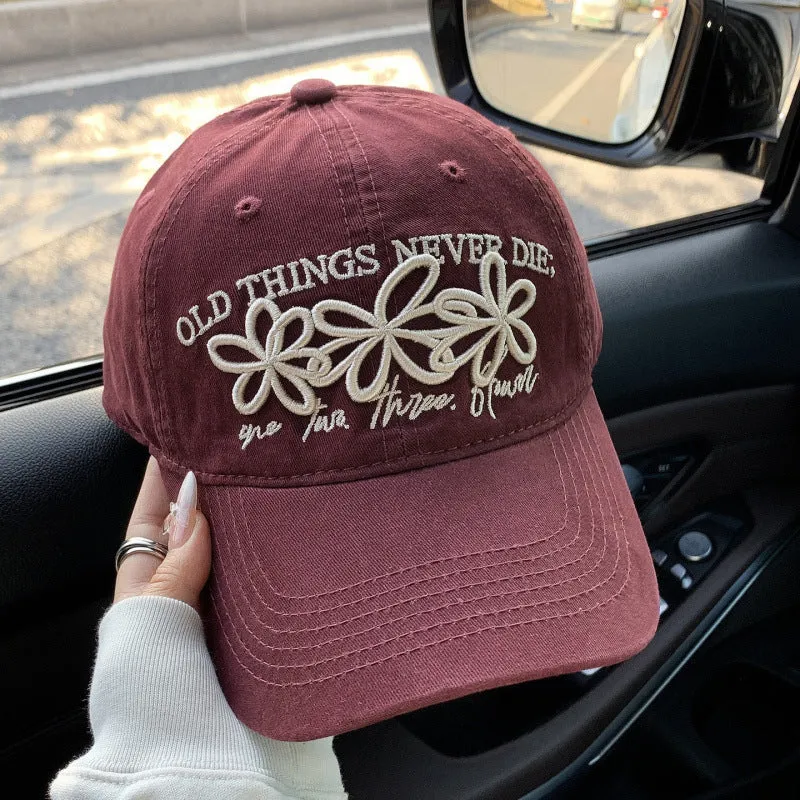 Damen Bestickte Denim-Kappe Skanto