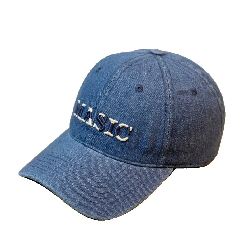 Bestickte Denim-Baseballkappe für Damen Skanto