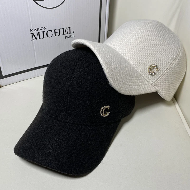 Damen Elegante Baseball Cap aus Wollmischung Skanto