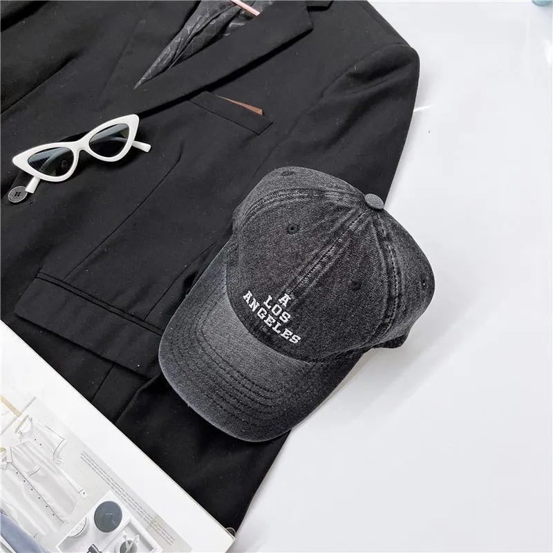 Damen Baseball Cap im Used-Look mit Vintage Los Angeles Skanto
