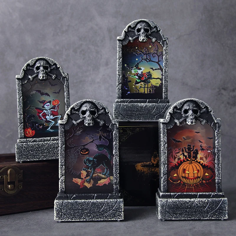 Dekorative LED Gespenster Friedhof Laterne Brehn