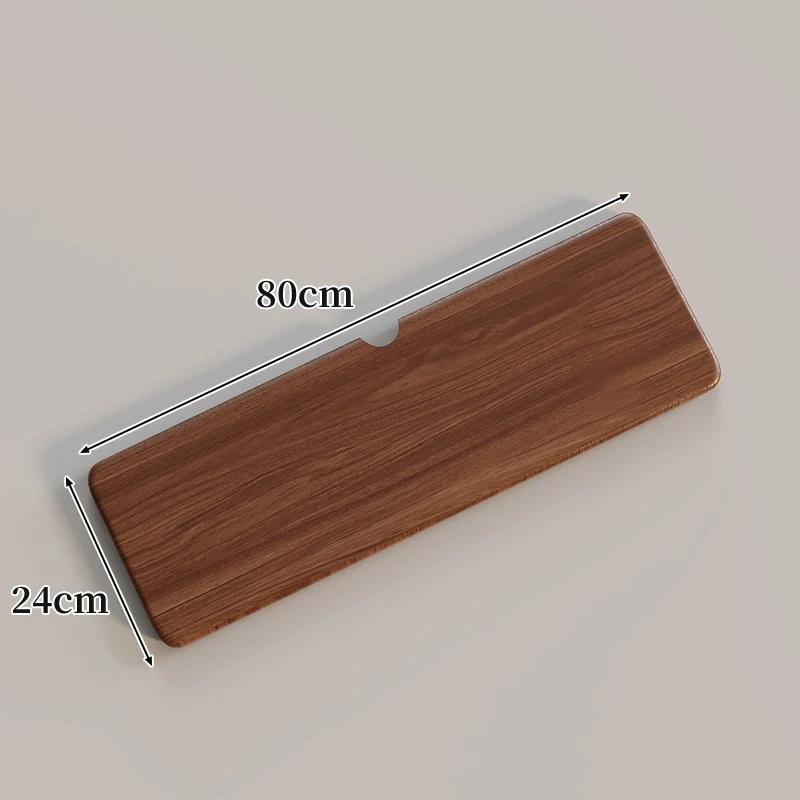 Ergonomische Massivholz-Tastatur-Handballenablage mit Kabelschlitz