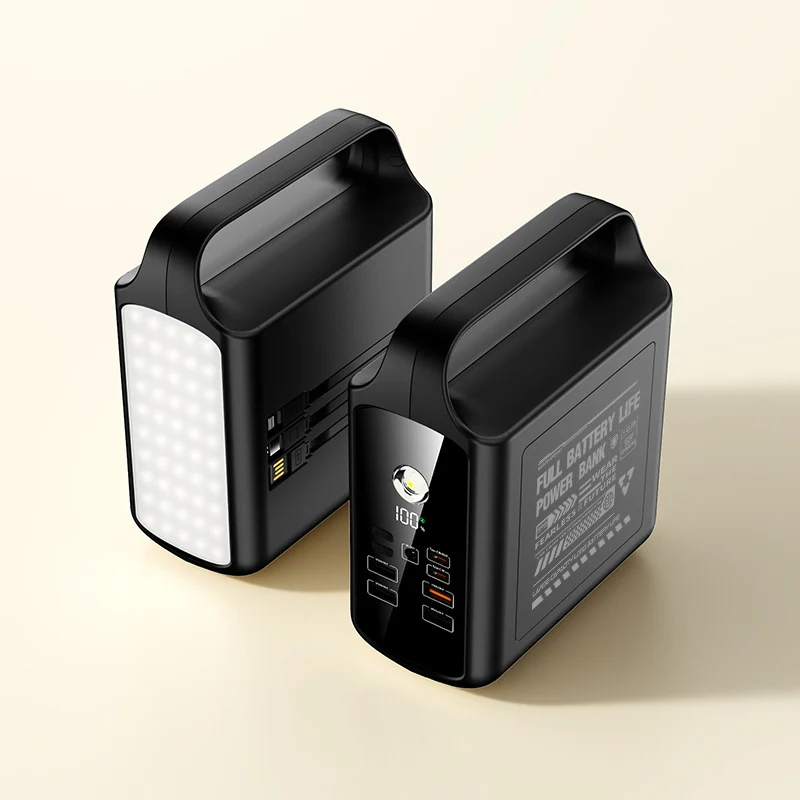Tragbare Powerbank mit LED-Lichtfunktion Skanto